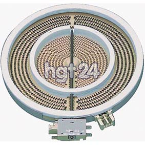 Strahlheizkrper Zweikreis Hilight 210/140 mm , 2200/1000 Watt 230 Volt