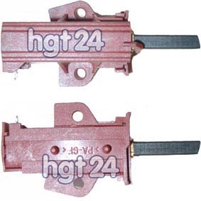 Motorkohlen (Paar) WA kpl. mit Halter [160054] - Motorkohlen Kohlebrsten 196546 Waschmaschine Ariston Indesit Merloni 160054 - Motorkohlen (Paar) WA kpl. mit Halter Kohle Motorkohle Kohlebrste 4,8 mm Anschlussfahne Indesco Motoren 12,5 x 5 mm Waschmaschine Waschtrockner Ardo Ariston Candy EBD Hanseatic Hoover Indesit Merloni Nordland