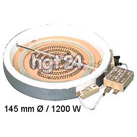 Halogenstrahlheizkrper 145 mm , 1200 Watt 230 Volt