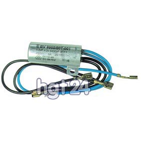 Entstrkondensator BV 9950/7 [640004] - Entstrkondensator Strschutzfilter 1380740 Staubsauger Miele 640004 - Entstrkondensator BV 9950/7 Funkenfilter Netzfilter Funkenentstrkondensator Strschutzfilter 0,2 F + 2 x 2400 pF x 1 y 250 V 6 A 4 Anschlsse 18 mm / 43 mm Anschlusskabel: 235 mm 1380740 Staubsauger Sauger Miele Miele: S 231 S 231i S 232i S 233 S